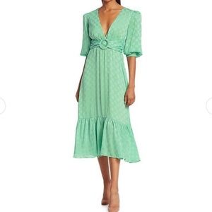 PatBO green midi dress